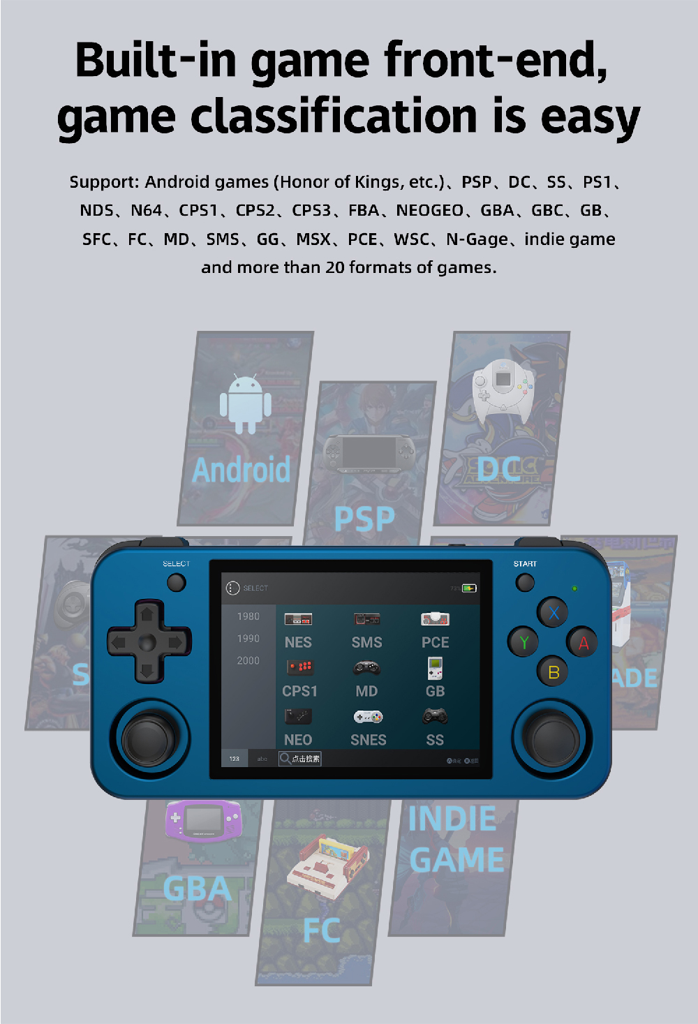 RG353M Handheld Retro Gaming Console by ANBERNIC