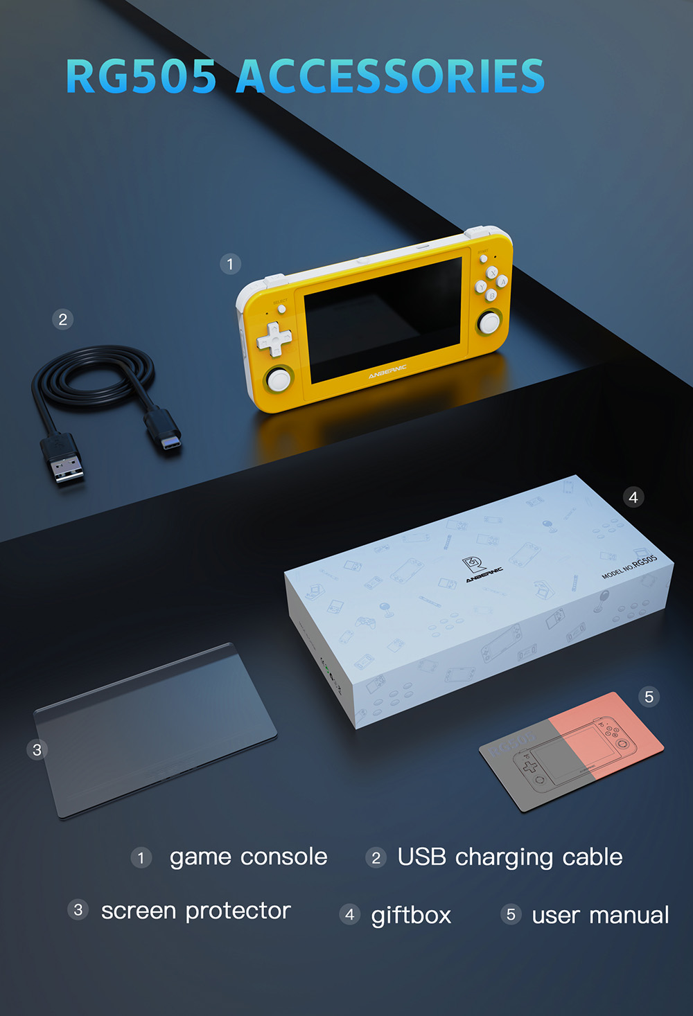 Smart Rg 505 ANBERNIC RG505 Handheld Gaming Console | DroiX Global