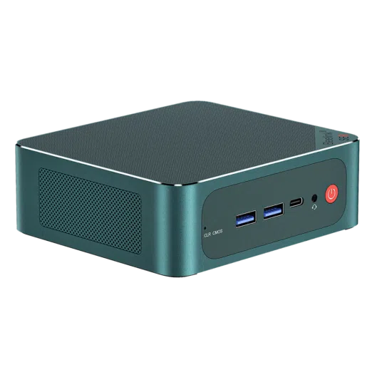 Beelink SER6 Pro side and front view of the device