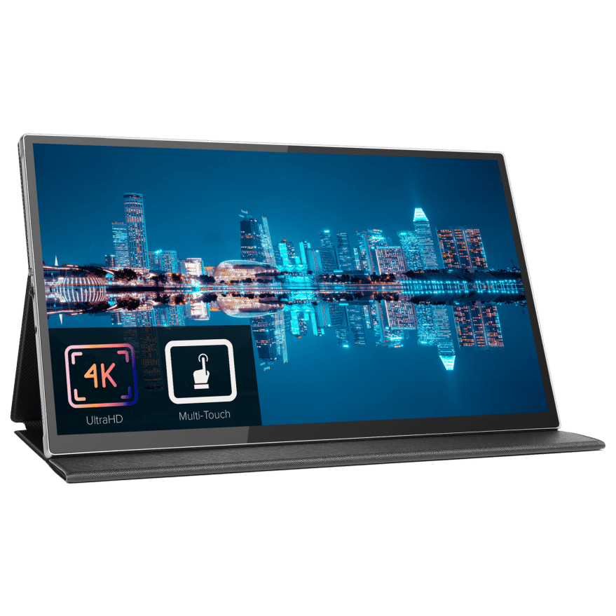 Monitor portátil 4K de 15,6 con pantalla táctil | DroiX Global