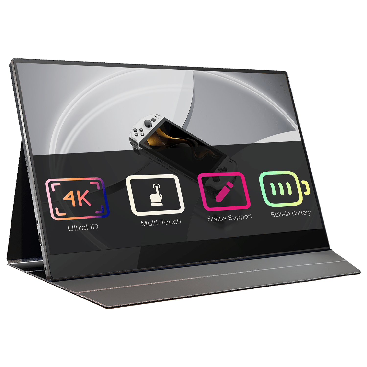 Monitor portatile 4K da 15,6 pollici con supporto per stilo | DroiX Global