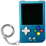 Blue ANBERNIC RG Nano with keychain