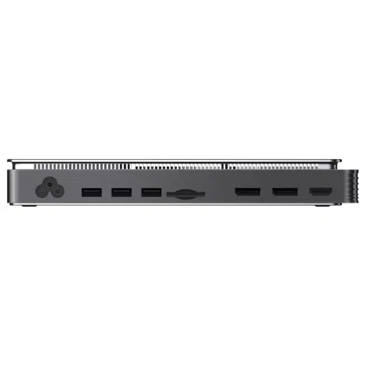Image of the GPD G1 2024 eGPU Docking Station, featuring AMD Radeon RX 7600M XT GPU, TGP Toggle Switch for enhanced performance control, and versatile connectivity. Perfect for gamers and professionals. Pre-order now for revolutionary capabilities