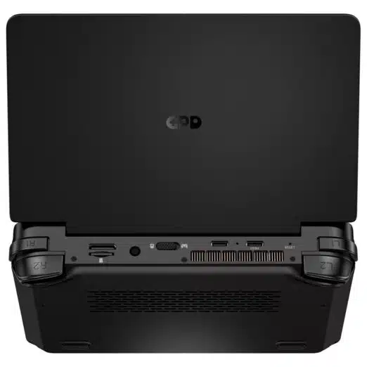 GPD WIN Mini back view, showing the ports