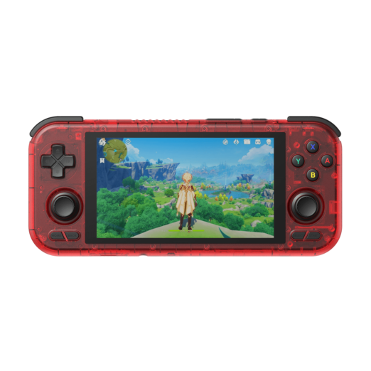 Retroid Pocket 4 Watermelon Playing a Game