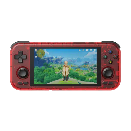 Retroid Pocket 4 Watermelon Playing a Game