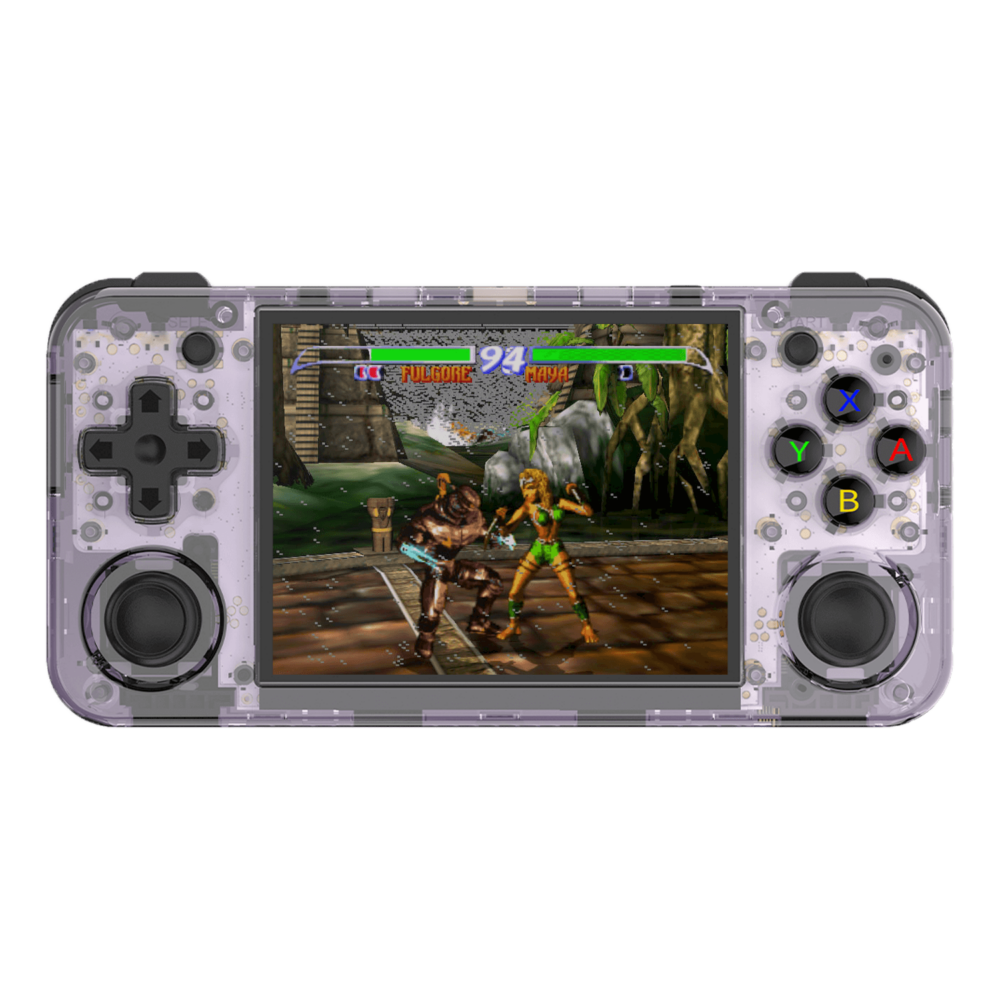 ANBERNIC RG35XX H Purple Handheld Playing Video Game