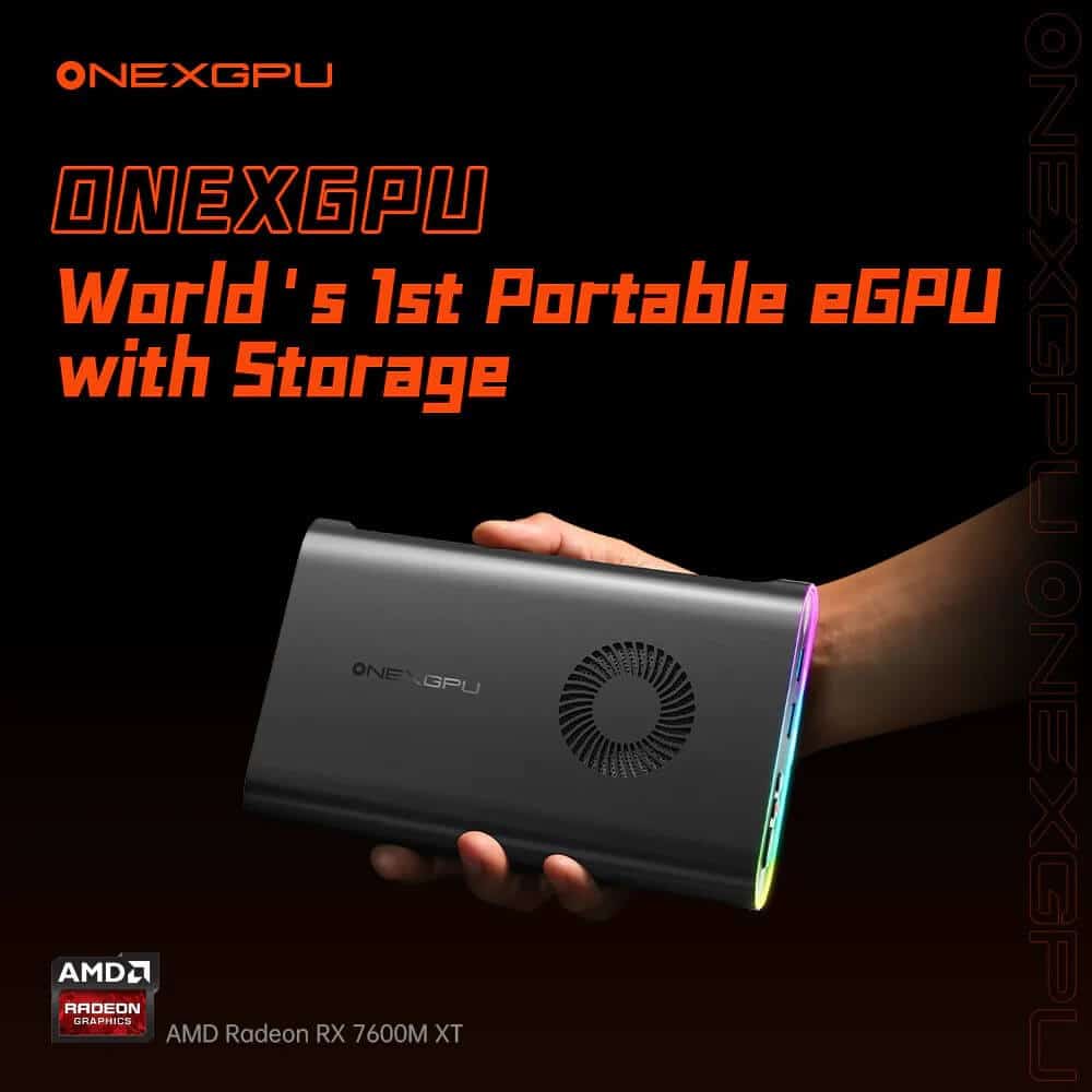 Revolutionizing Portable Computing: OneXGPU, the World's First Portable eGPU with Built-in Storage