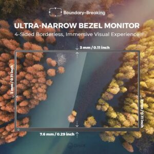 SHowcasing the bezels and how ultra-thin they are on the droix PM13.