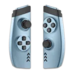 Layer 2 DROIX Global A close up image of the One Netbook One GX1 Gamepad Addon featuring a compact design with dual analog sticks a D pad and standard gaming buttons seamlessly attached to a One GX1 mini laptop for enhanced portable gaming