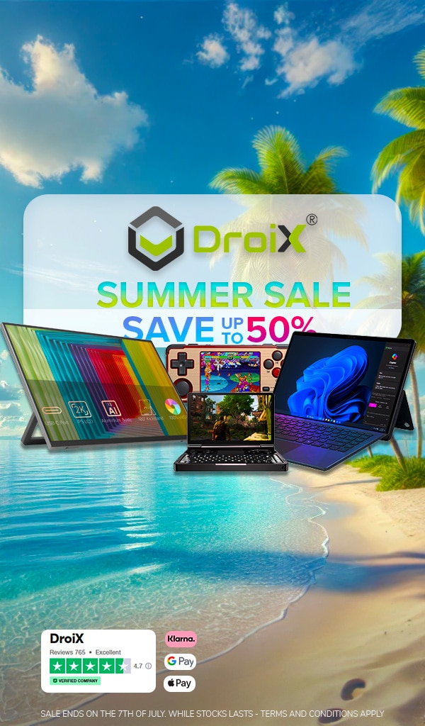 Mobile Banner for DroiX Summer Sale: Up to 50% Off