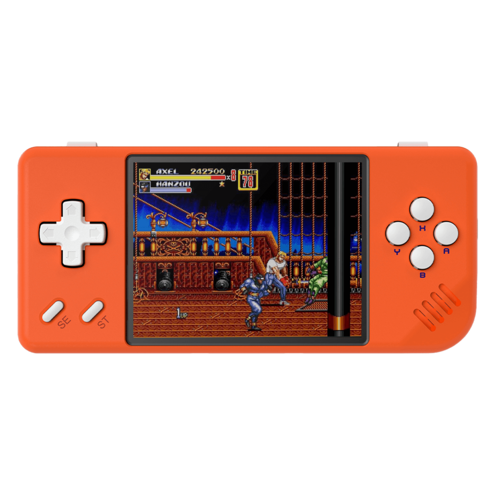 ANBERNIC RG28XX Lava Orange Handheld Playing Video Game