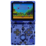 ANBERNIC RG35XXSP Transparent Blue Handheld Playing Video Game