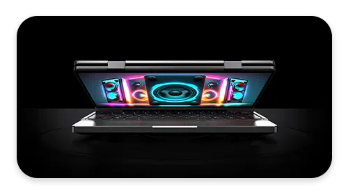 Yoga Laptop GPD Duo with dual screen dual hinge for endless possibilities, to transform into a tablet, laptop, dual screen laptop and more