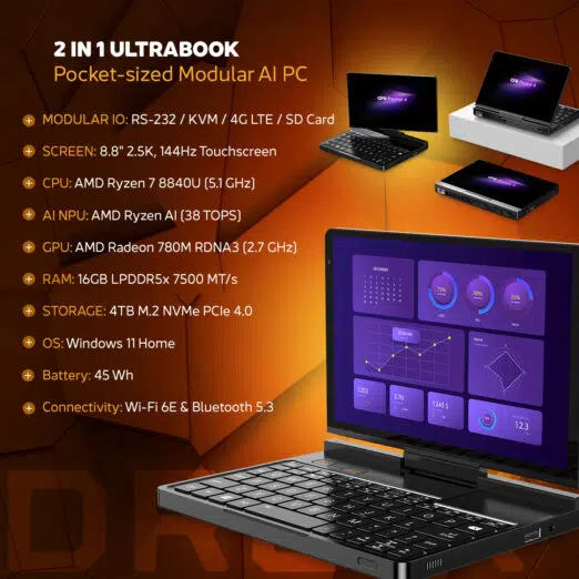 GPD Pocket 4 Mini Laptop 💻 | Ultra-Portable Power