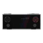 AYANEOPOCKETMICROGREYDONE01 DROIX Global Front view of the AYANEO Pocket Micro in Grey described as Retro Grey displaying the same game as the black version This image highlights the devices color variety while maintaining identical button layout and screen display