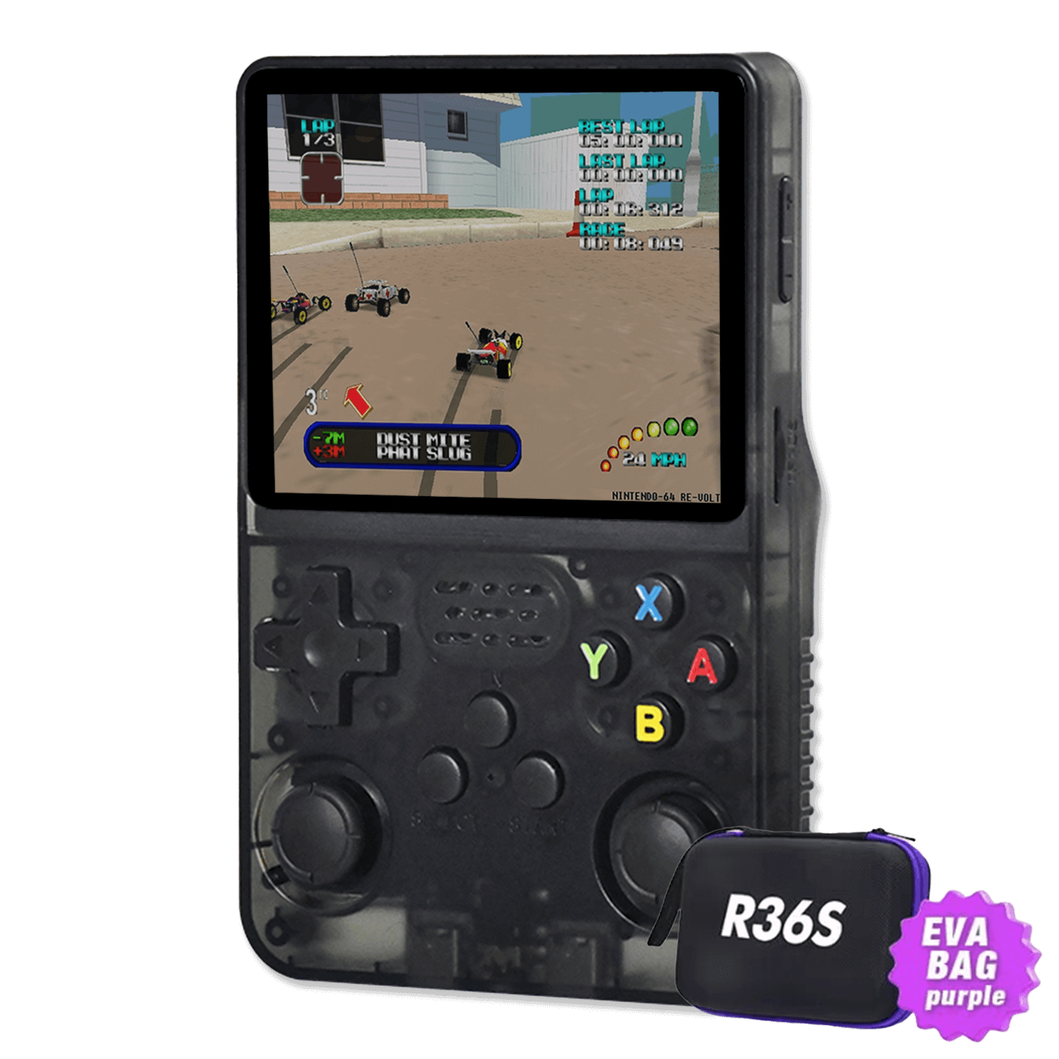 R36S クリアブラック 128GB ゲーム R36S handheld gaming console - DROIX Global
