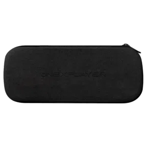 A sleek black protective case for the ONEXPLAYER ONEXFLY, featuring a minimalist design with the "ONEXPLAYER" logo subtly embossed on the front.