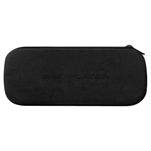 A sleek black protective case for the ONEXPLAYER ONEXFLY featuring a minimalist design with the ONEXPLAYER logo subtly embossed on the front
