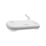 AYANEOEVOCASEWHITEDONE01 DROIX Global AYANEO Pocket EVO Case in white highlighting a stylish and minimalistic design with button and joystick protection Features a wrist strap for secure carrying