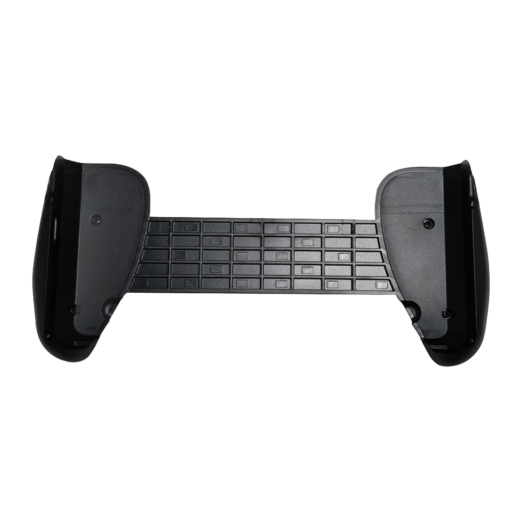 Top down view of the GPD Win Mini Grips 2025 showcasing the ergonomic design and textured grip panels for enhanced comfort and control