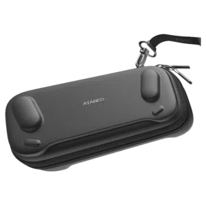 AYANEO 3 Carrying Cases – Protective hard-shell cases designed for the AYANEO 3 handheld gaming console, featuring a durable exterior, secure zipper closure, and ergonomic contours for a perfect fit. Available in black and retro beige color options.