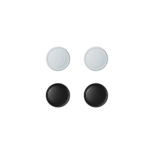 AYANEO joystick caps set in black and white designed for AYANEO Pocket EVO