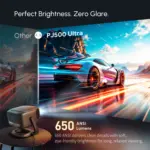 RockTek PJ500 Ultra Smart Projector – 1080p, 600 ANSI & Wi‑Fi 6