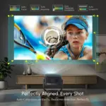 RockTek PJ500 Ultra Smart Projector – 1080p, 600 ANSI & Wi‑Fi 6