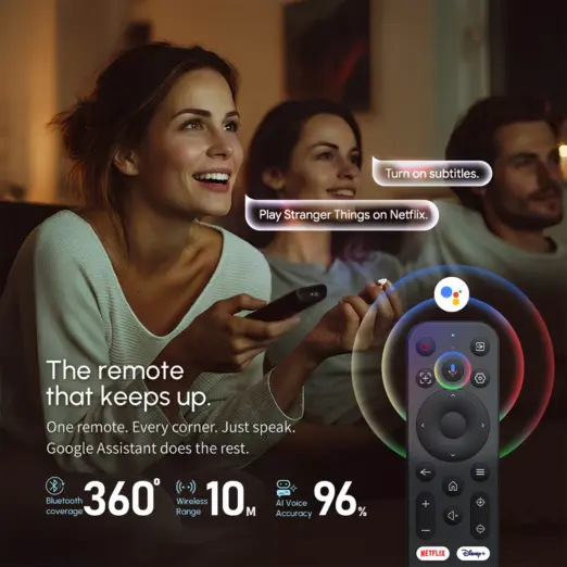 RockTek PJ500 Ultra Smart Projector – 1080p, 600 ANSI & Wi‑Fi 6