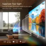 RockTek PJ500 Ultra Smart Projector – 1080p, 600 ANSI & Wi‑Fi 6