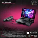 GPD WIN Max 3 handheld gaming PC promotional infographic — infographic 01