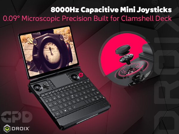 GPD WIN Max 3 Handheld Gaming PC 5 GPD WIN Max 3 8000Hz capacitive mini joysticks