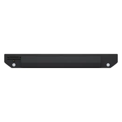 GPD WIN Max 3 110W cooling fan module, matte black straight-on view with side vent and silver screws